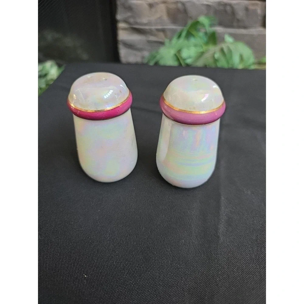 VTG Iridescent SMOKEY MOUNTAINS  Souvenirs Salt and Pepper Shakers